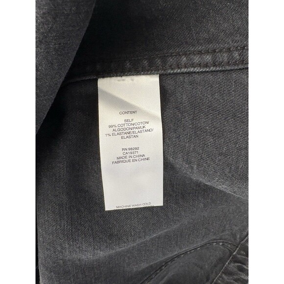 Tibi Womens Skirt Black Denim Jean Midi with Front Slit NWT - Picture 7 of 9